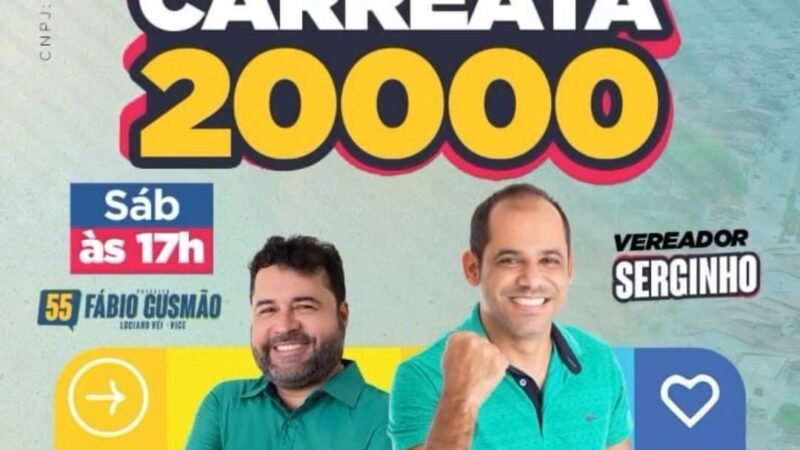 Itarantim: Candidato a vereador Serginho realizará carreata neste sábado 31/08.