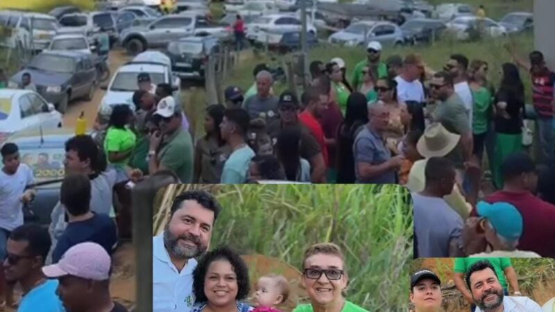 Candidato e atual prefeito Fábio Gusmão visitou a região do corgão no último domingo 08.